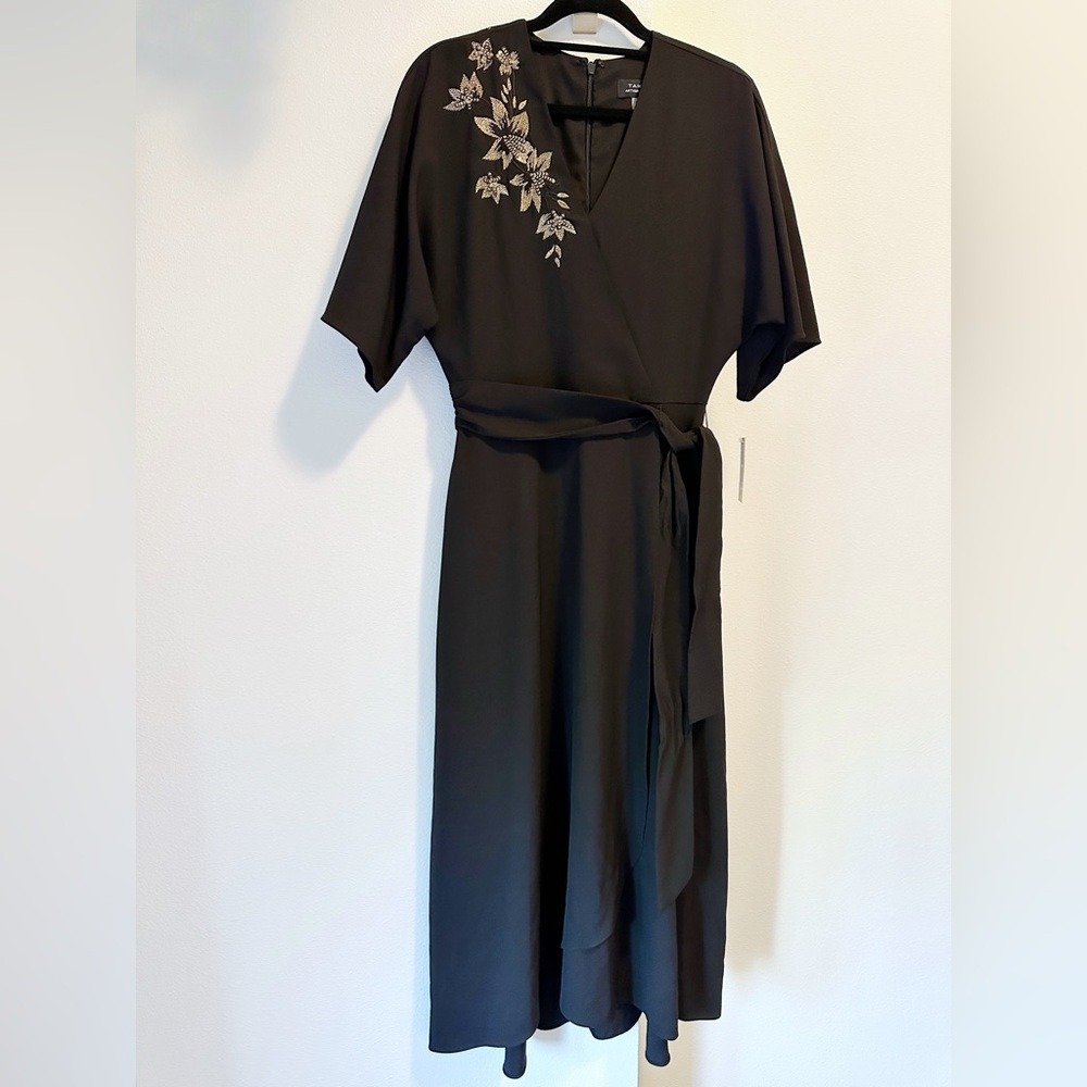 Tahari black dress size 2 brand new